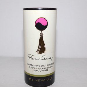 Discontinued AVON FAR AWAY Shimmering Body Powder 1.4 oz  - NEW